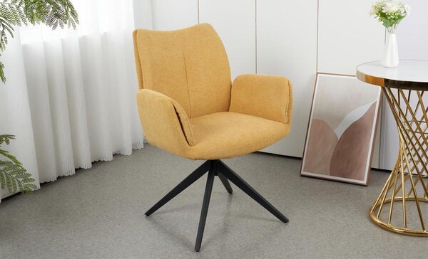 Scaun Living Rotativ KJC77 Galben