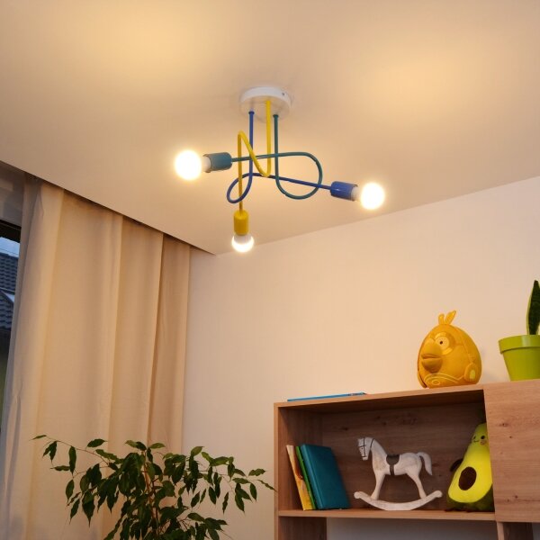 Lustr LED pentru copii OXFORD 3xE27/15W/230V montat pe tavan