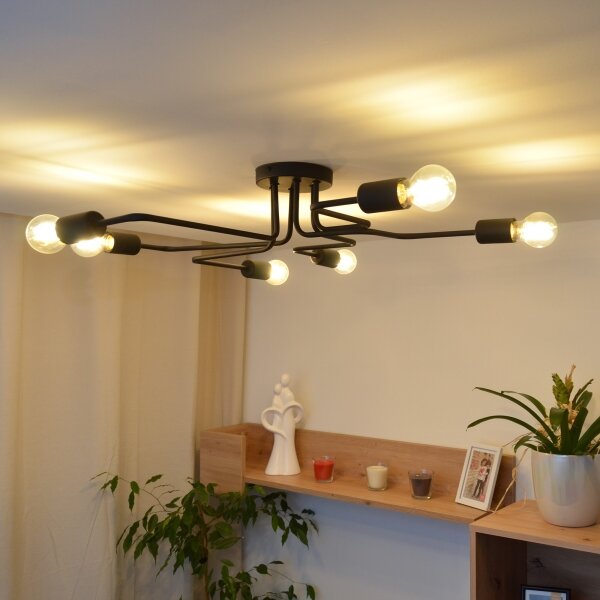 LED Lustră aplicată TUBE 6xE27/15W/230V