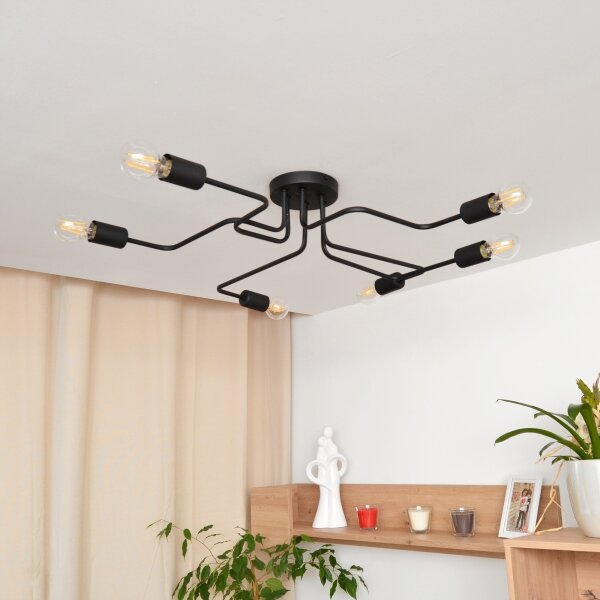 LED Lustră aplicată TUBE 6xE27/15W/230V