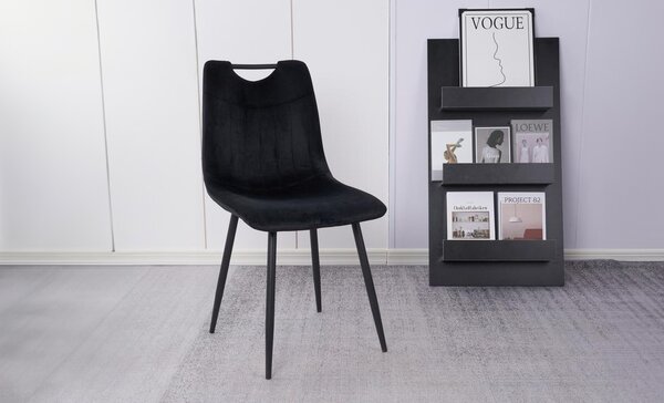 Scaun Living Tapitat KJC0358 Negru