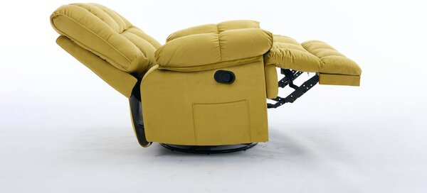Fotoliu Rotativ cu Recliner KJC4423 Mustar