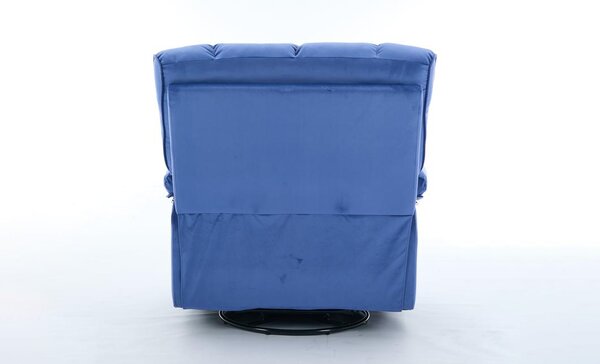Fotoliu Rotativ cu Recliner Manual KJC4423 Albastru