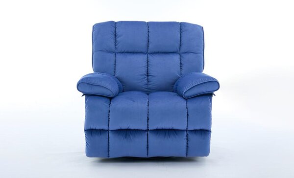 Fotoliu Rotativ cu Recliner Manual KJC4423 Albastru