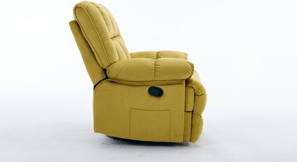 Fotoliu Rotativ cu Recliner KJC4423 Mustar
