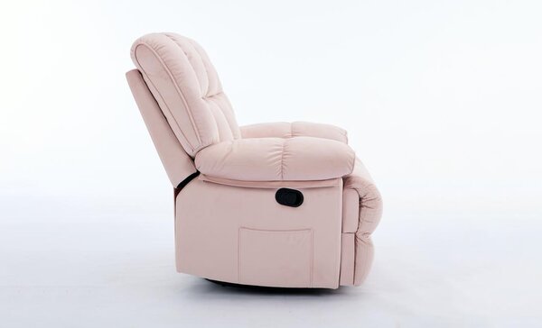 Fotoliu Rotativ cu Recliner KJC4423 Roz