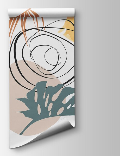 Fototapet Design abstract inspirat din natură, cu forme organice, Fototapet natură, Fototapet populare, w07959 - Tapeko.ro