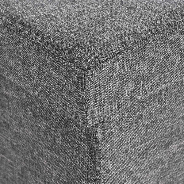 Taburet cu capac rabatabil OTTOMAN 110x38 cm, gri inchis
