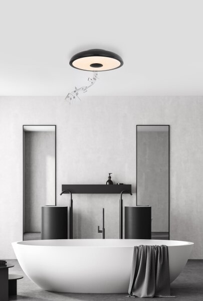 Corp de iluminat LED RGB pentru baie cu difuzor RAFFY LED/18W/230V IP44 Globo + telecomandă