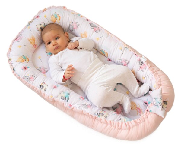 Cosulet bebelus pentru dormit Kidizi Baby Nest Cocoon 90x50 cm Loving Ballet