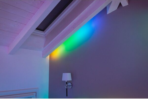Bandă LED RGB de extensie LINE 100xLED 1,5m Wi-Fi Twinkly TWL100ADP-B
