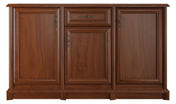Comodă Sonata 150 cm pentru birou cu sertar - castan nobil