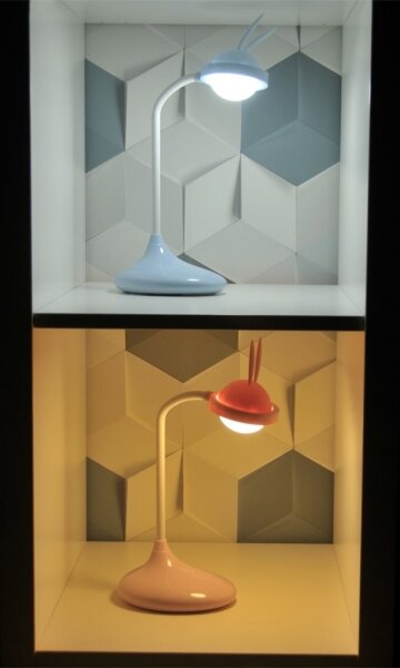 Veioză LED tactilă pentru copii RABBIT LED/0,4W/5V 3000/6500K albastră + USB