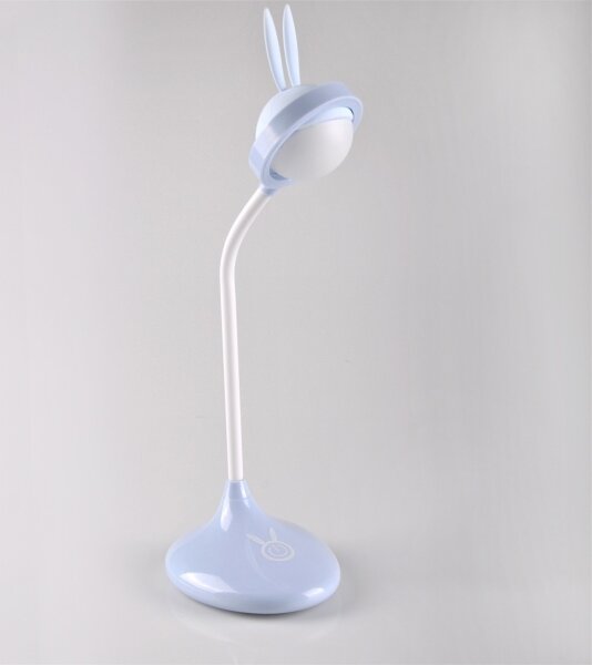 Veioză LED tactilă pentru copii RABBIT LED/0,4W/5V 3000/6500K albastră + USB