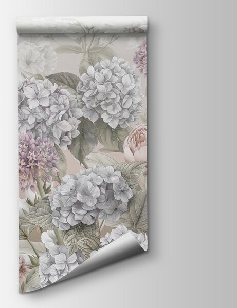 Fototapet Un model floral elegant, în nuanțe delicate, Fototapet natură, Fototapet populare, w08140 - Tapeko.ro