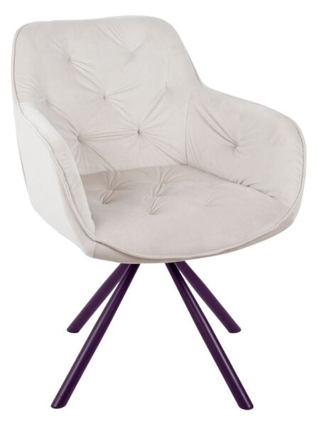 Scaun Living Tapitat KJC3849, Bej