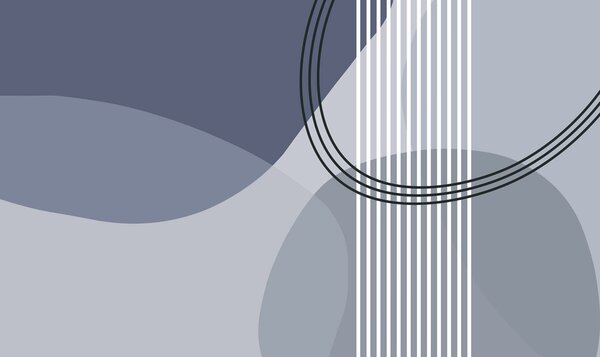 Fototapet Fundal gri și alb cu cercuri și linii negre, Fototapet abstracte, Fototapet populare, w08173v2 - Tapeko.ro