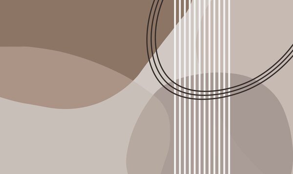 Tapet Geometric abstracție linie și cerc minimalism stil modern, Fototapet Abstract, w08173 : Uwalls.ro