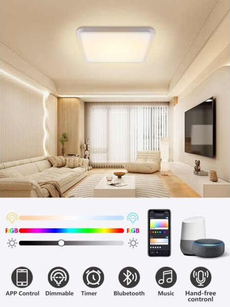 Immax NEO 07168-W40-LED RGB+CCT 50W/230V Wi-Fi Tuya alb cu DO dimabil