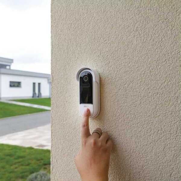 Sonerie video fără fir cu senzor de mișcare GoSmart 5V 3xAA IP65 Wi-Fi Tuya