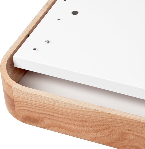 Plafonieră OAK SQUARE 4xE27/15W/230V 45x45 cm stejar