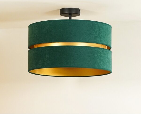 Lustră aplicată Duolla DUO 1xE27/15W/230V d. 40 cm verde/auriu