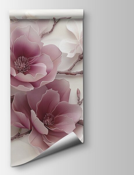 Fototapet Flori elegante în culori delicate, Fototapet natură, Fototapet populare, w01359v2 - Tapeko.ro