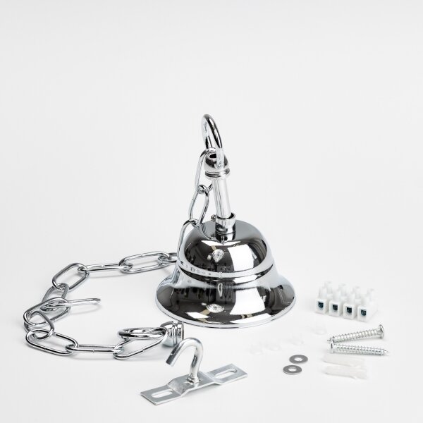 Lustră de cristal pe lanț Brilagi MOZART 4xE14/40W/230V crom lucios