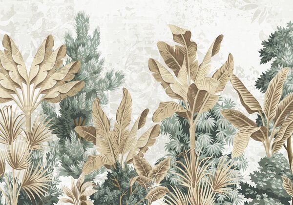 Fototapet Wallpaper cu o varietate de plante, Fototapet jungle, Fototapet populare, w08200 - Tapeko.ro