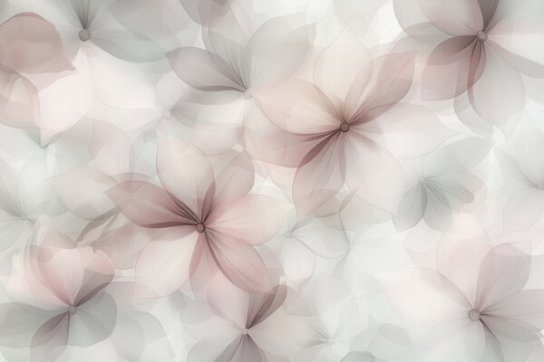 Tapet Compoziție florală, culori moi roz și gri, model floral, Fototapet 3D, Fototapet 3D Flori, w01446v1 : Uwalls.ro