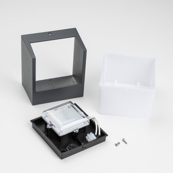Aplică LED de exterior Brilagi TERNI LED/12W/230V antracit IP44