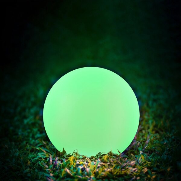 Lampă LED RGBW solară BALL LED/3,2V d. 20 cm IP65 + telecomandă