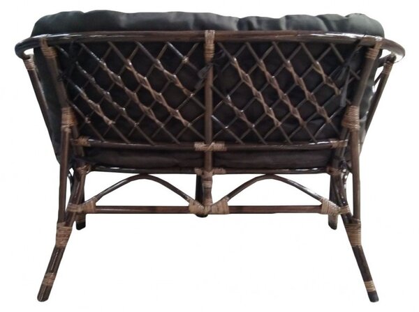 Set mobilier gradina, Bahama ratan natural, 4 piese, 4 locuri, culoare Choco Brown