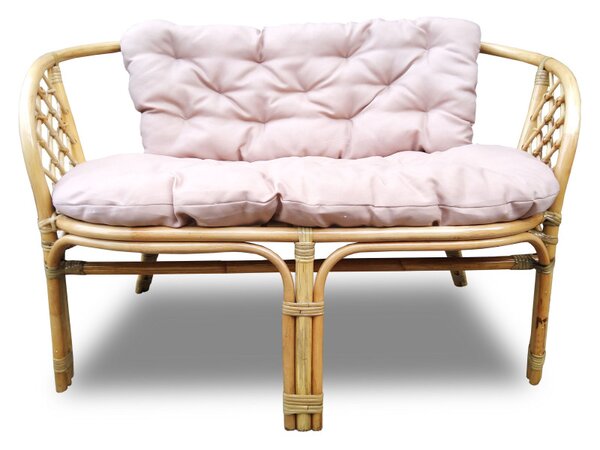 Set mobilier gradina, Bahama ratan natural, 4 piese, 4 locuri, culoare Choco Brown