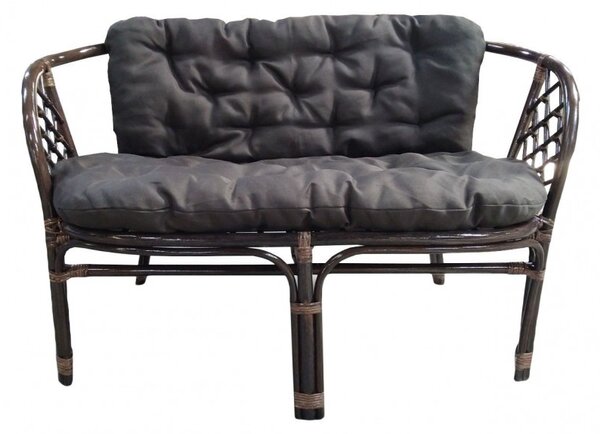 Set mobilier gradina, Bahama ratan natural, 4 piese, 4 locuri, culoare Choco Brown
