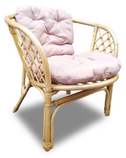 Set mobilier gradina, Bahama ratan natural, 4 piese, 4 locuri, culoare Choco Brown