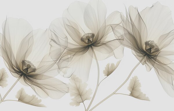 Fototapet Eleganță florală delicată în nuanțe delicate, Fototapet natură, Fototapet populare, w01482v2 - Tapeko.ro