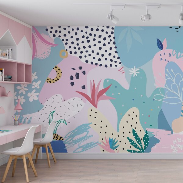 Fototapet Model colorat cu diferite forme și culori, Fototapet copii, Fototapet populare, w01467v2 - Tapeko.ro