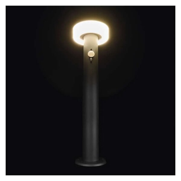 Lampă LED solară cu senzor LED/2W/3,7V 1200 mAh IP44 50 cm
