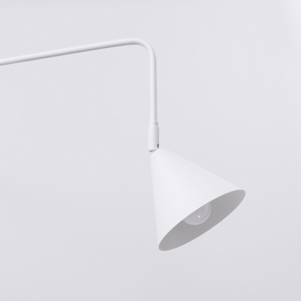 Lampă de perete Sollux SL.1696 NOX 1xE14/10W/230V alb