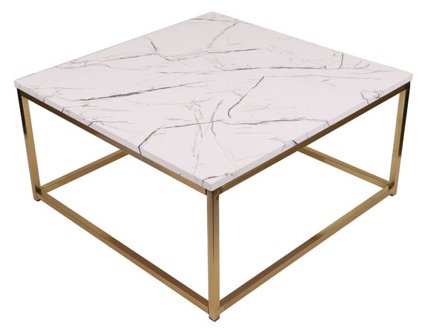 Măsuță de cafea Prado White/Gold