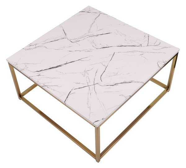 Măsuță de cafea Prado White/Gold