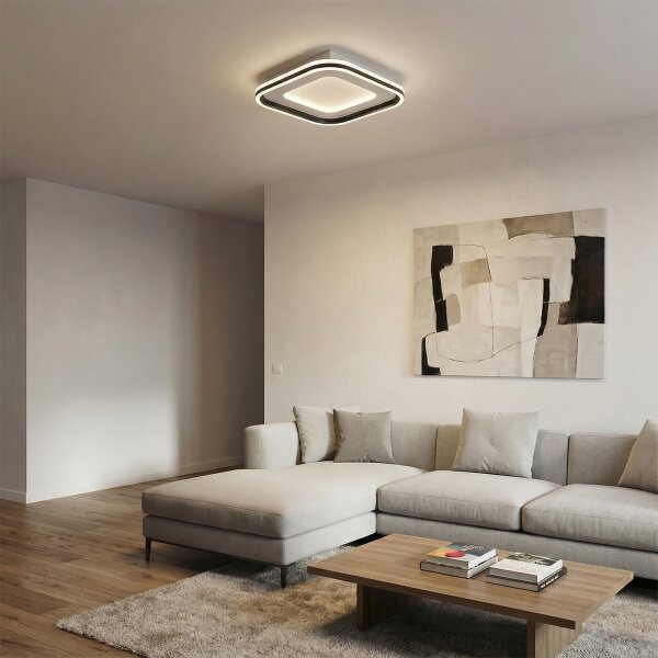 Brilagi - Corp de iluminat LED reglabil în intensitate TRIVARO LED/65W/230V 3000-6000K 30x30 cm + telecomandă