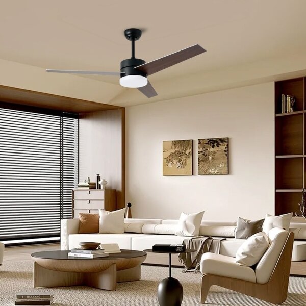 Immax NEO 07285L - Ventilator de tavan LED+CCT dimabil cu viteze variabile, 24W/230V, Wi-Fi Tuya + telecomandă
