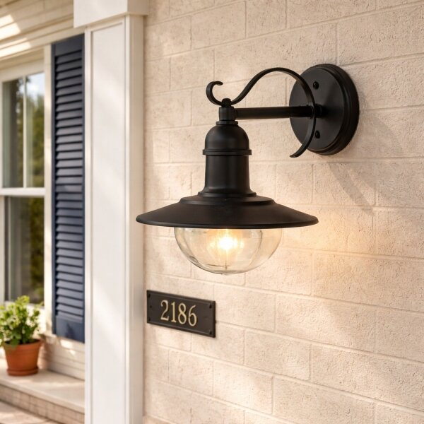 Brilagi - Aplica de exterior MOLDE 1xE27/60W/230V IP44 negru