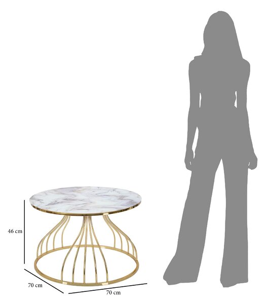 Masuta de cafea Liquid Glamo 70/45 cm