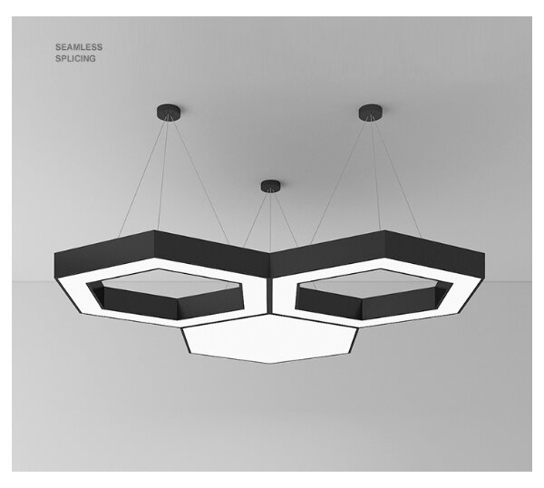 Lustră LED suspendată pe cablu, 20W/230V, neagră