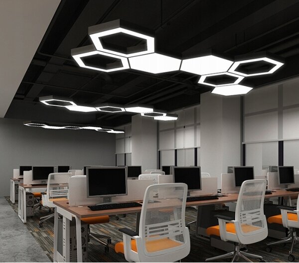 Lustră LED suspendată pe cablu, 20W/230V, neagră