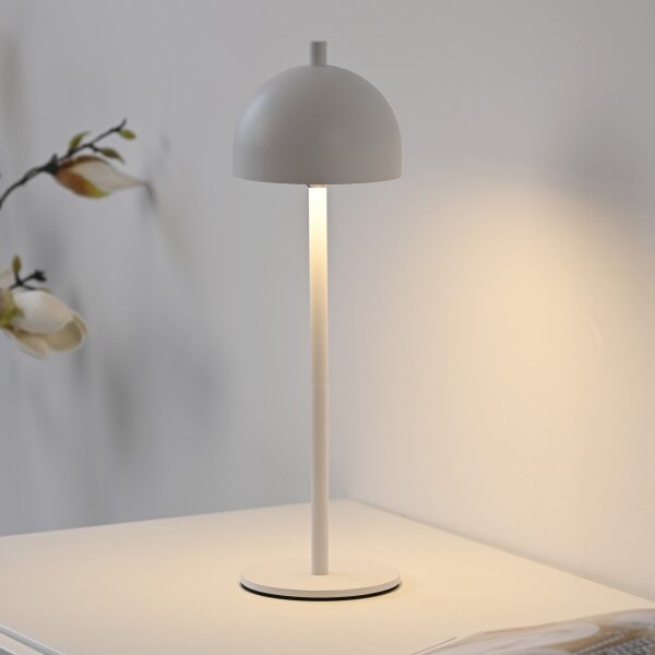 Schöner Wohnen 19244-16 - Lampă de masă LED BELLIS, dimabilă, LED/2,5W/5V IP54, albă