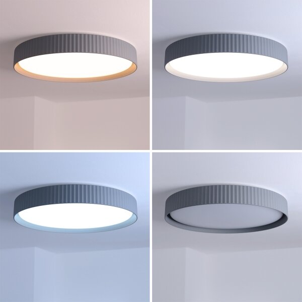 Brilagi - plafonieră LED dimabilă LUCIA LED/60W/230V diam. 59 cm gri + telecomandă